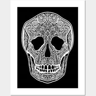 Skull tangle Posters and Art